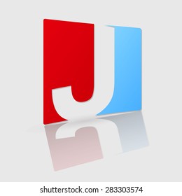 Abstract icon based on the letter j
