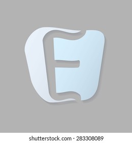 Abstract icon based on the letter e