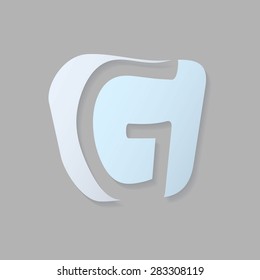 Abstract icon based on the letter g