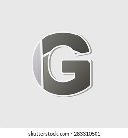 Abstract icon based on the letter g