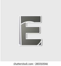 Abstract icon based on the letter e