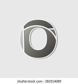 Abstract icon based on the letter o