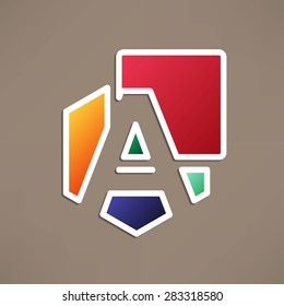 Abstract icon based on the letter a