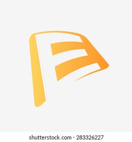 Abstract icon based on the letter e