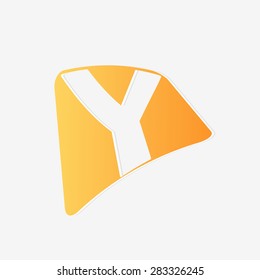 Abstract icon based on the letter y