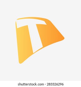 Abstract icon based on the letter t
