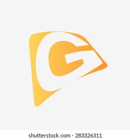 Abstract icon based on the letter g