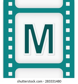 Abstract icon based on the letter m