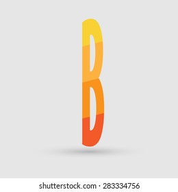 Abstract icon based on the letter b