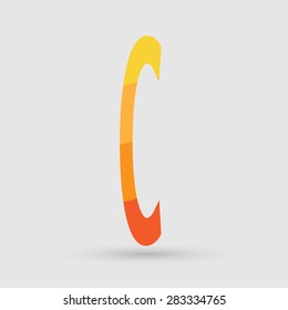 Abstract icon based on the letter c