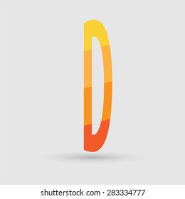 Abstract icon based on the letter d