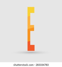 Abstract icon based on the letter e