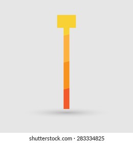 Abstract icon based on the letter t