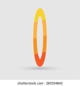 Abstract icon based on the letter o