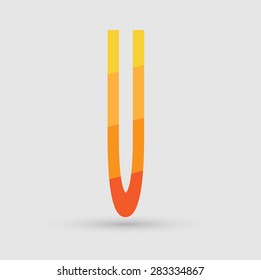 Abstract icon based on the letter u
