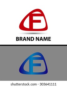 Abstract icon based on the letter f
