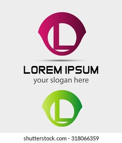 Abstract icon based on the letter L
