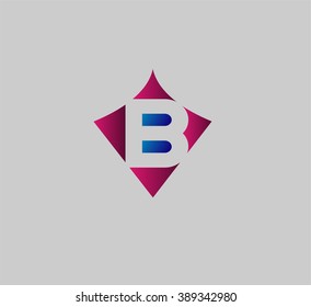 Abstract icon based on the letter b
