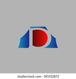 Abstract icon based on the letter d
