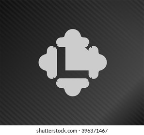 Abstract icon based on the letter L
