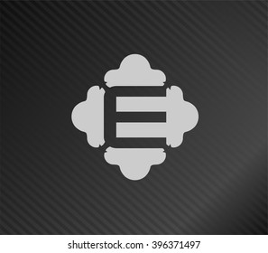 Abstract icon based on the letter E

