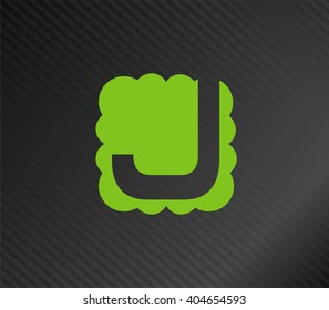 Abstract icon based on the letter j
