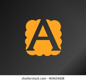 Abstract icon based on the letter a
