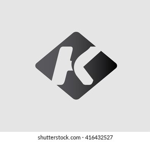 Abstract icon based on the letter k
