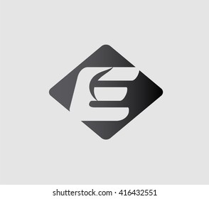 Abstract icon based on the letter e
