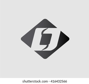Abstract icon based on the letter d
