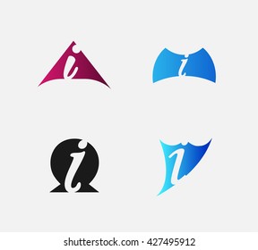 Abstract icon based on the letter i
