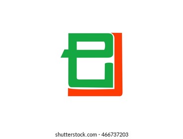 Abstract icon based on the letter e