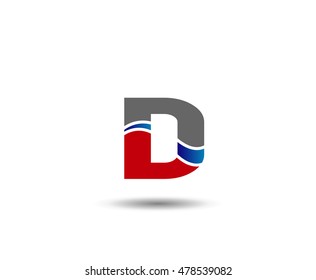 Abstract icon based on the letter d
