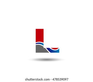 Abstract icon based on the letter L
