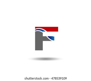 Abstract icon based on the letter f
