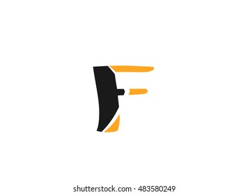 Abstract icon based on the letter f
