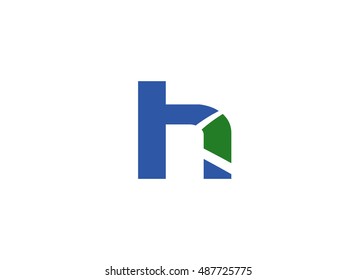 Abstract icon based on the letter h

