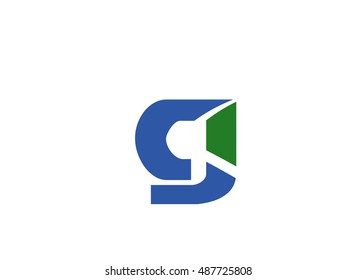 Abstract icon based on the letter g
