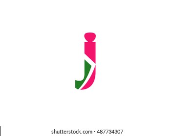 Abstract icon based on the letter j
