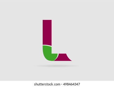 Abstract icon based on the letter L
