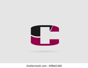 Abstract icon based on the letter c
