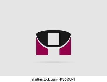 Abstract icon based on the letter a
