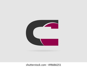 Abstract icon based on the letter c
