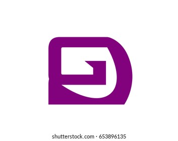 Abstract icon based on the letter g
