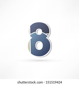 Abstract icon based on the number 8
