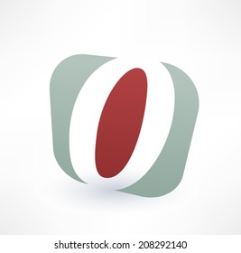 Abstract icon based on the number 0