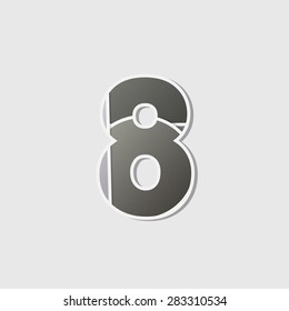 Abstract icon based on the number 8