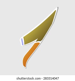Abstract icon based on the number 7