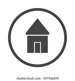 Abstract icon - black lodge