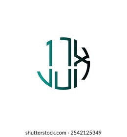 Icono abstracto Círculo Letra cipatal inicial Diseño de logotipo de monograma de negocio creativo